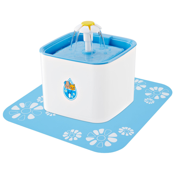 “Pet Water Dispenser – Electric Dog & Cat Fountain with Water Mat”